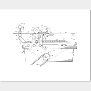 Manufacture for use of labels for bottles Vintage Patent Hand Drawing Posters and Art